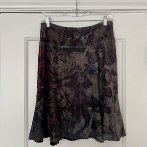 Flared, knit, comfy skirt, knee length by Nallie & Millie